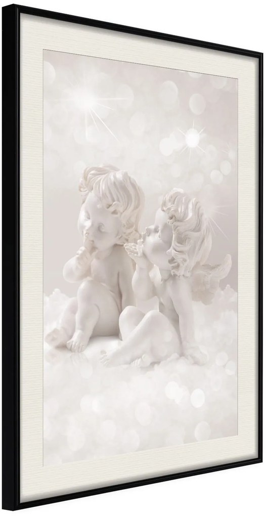 Αφίσα - Cute Angels - 30x45 - Μαύρο - Με πασπαρτού