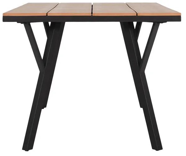 Τραπέζι FL6514 Fylliana Μεταλλικό Polywood Γκρί 160x91x72 εκ. 160x91x72 εκ.