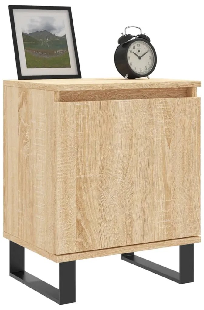 vidaXL Κομοδίνα 2 τεμ. Sonoma Δρυς 40x30x50 εκ. από Επεξεργασμένο Ξύλο