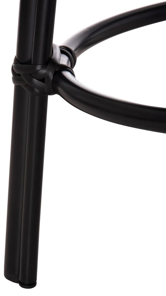 ΣΚΑΜΠΟ ΑΛΟΥΜΙΝΙΟΥ CHINO HM6285.02 BAMBOO LOOK & TEXTILENE ΣΕ ΜΑΥΡΟ Φ36x46Υεκ. (1 Τεμμάχια)