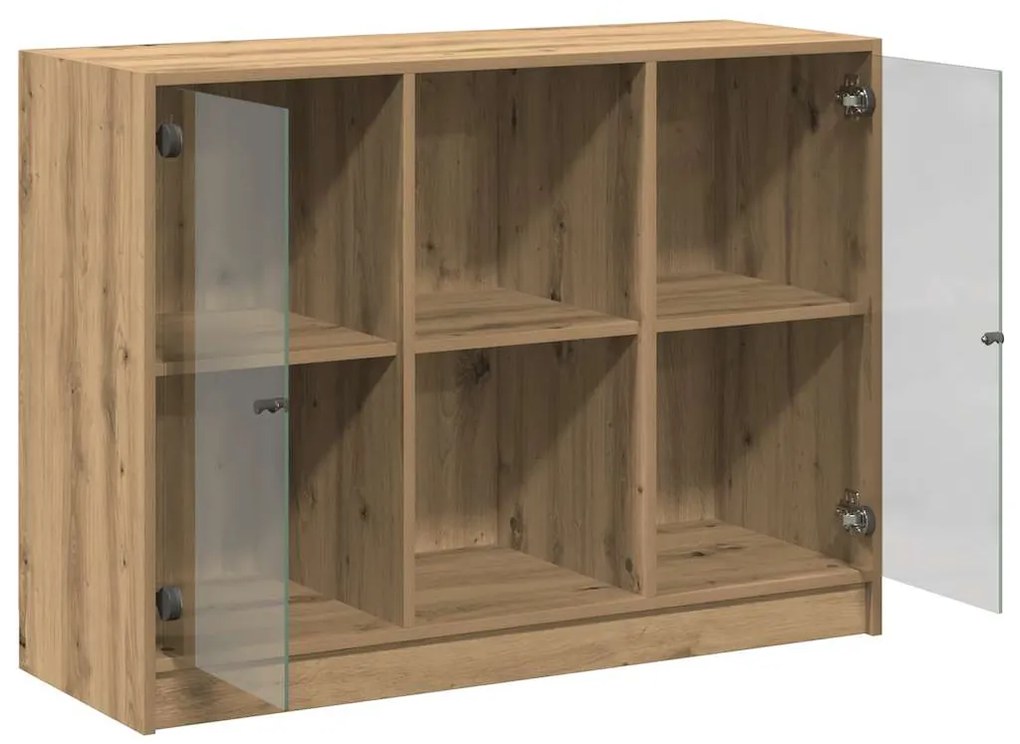 vidaXL Ντουλάπι Artisian Δρυς 102x37x75,5 εκ. από Επεξεργασμένο Ξύλο