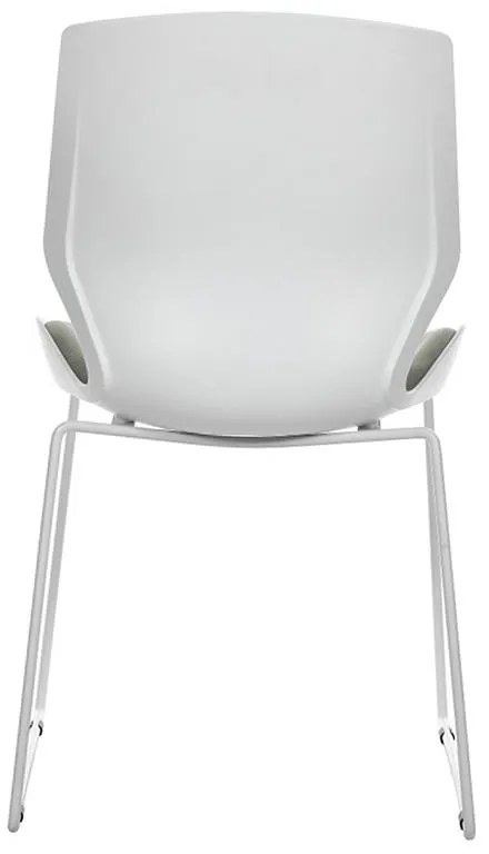 Καρέκλα γραφείου επισκέπτη Genuine PP λευκό-γκρι 47x52x85 εκ.