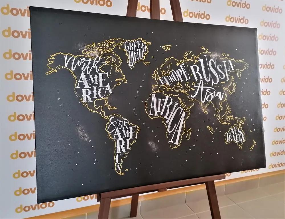 Εικόνα στον παγκόσμιο χάρτη τάσης από φελλό - 120x80  transparent