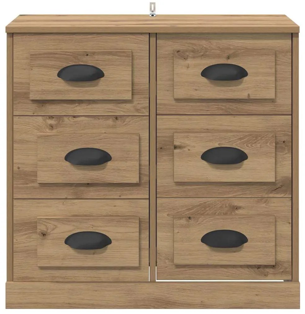 vidaXL Πλαϊνό γραφείο με συρτάρι Artisan Oak 70 x 35,5 x 67,5 εκ.