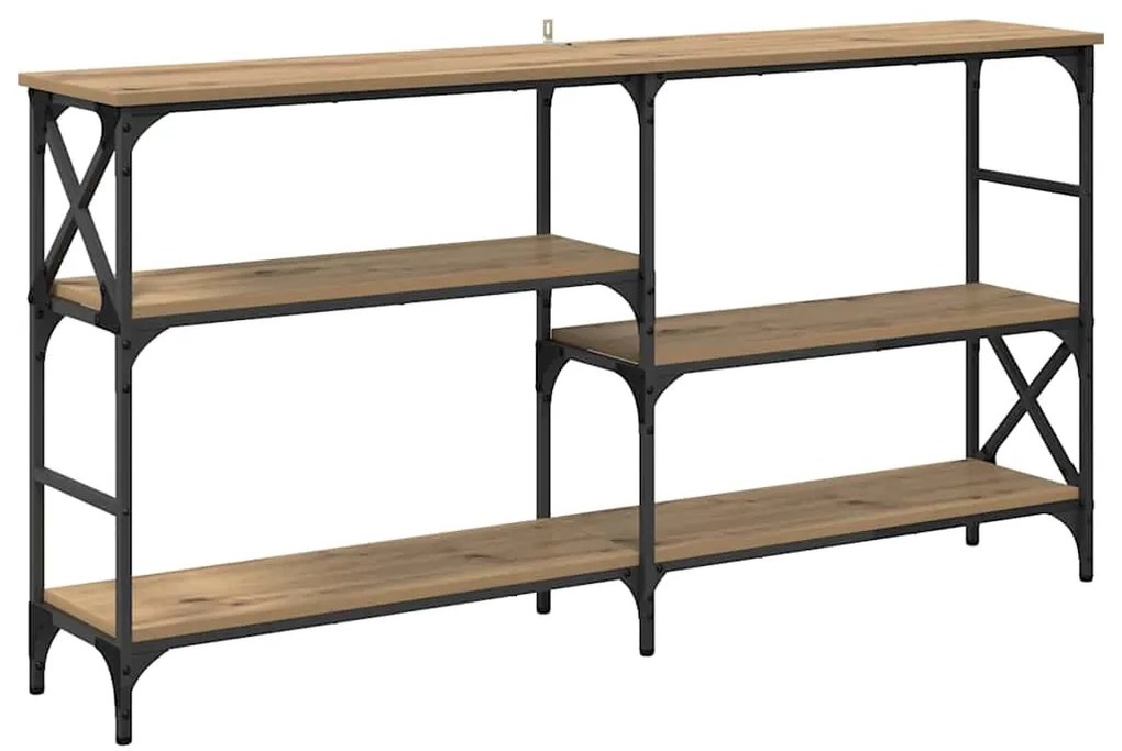 vidaXL Τραπέζι κονσόλας με ράφι Artisan Oak 150 x 29 x 76,5 εκ