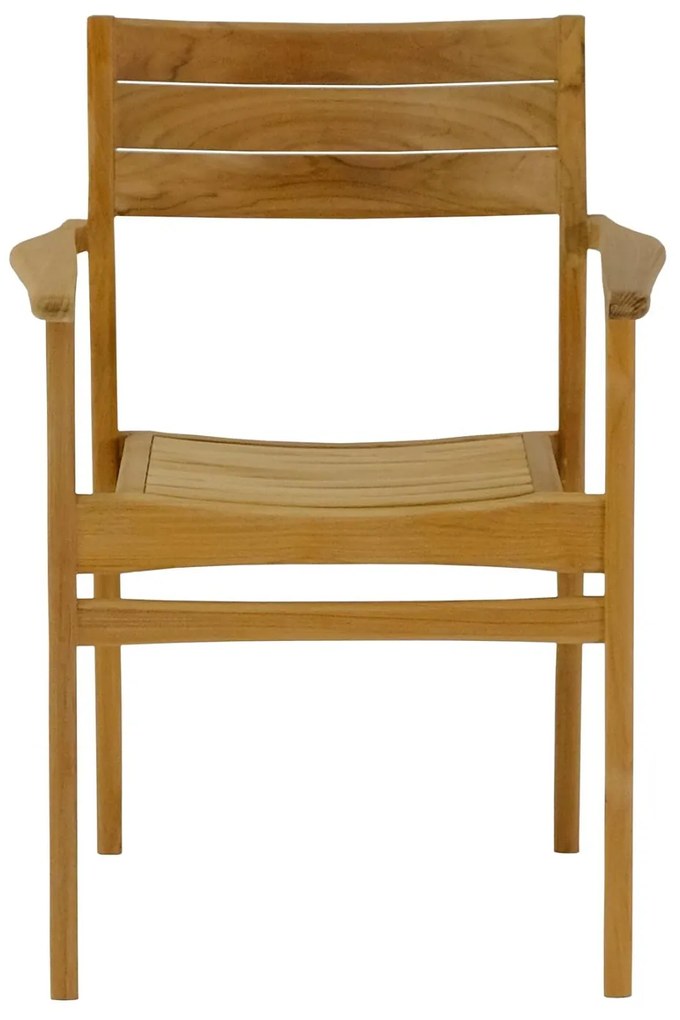 Πολυθρόνα BOZZY Μασίφ Ξύλο Teak Φυσικό 58x61x80,5Υεκ. 2αδα 58x61x80.5 εκ.
