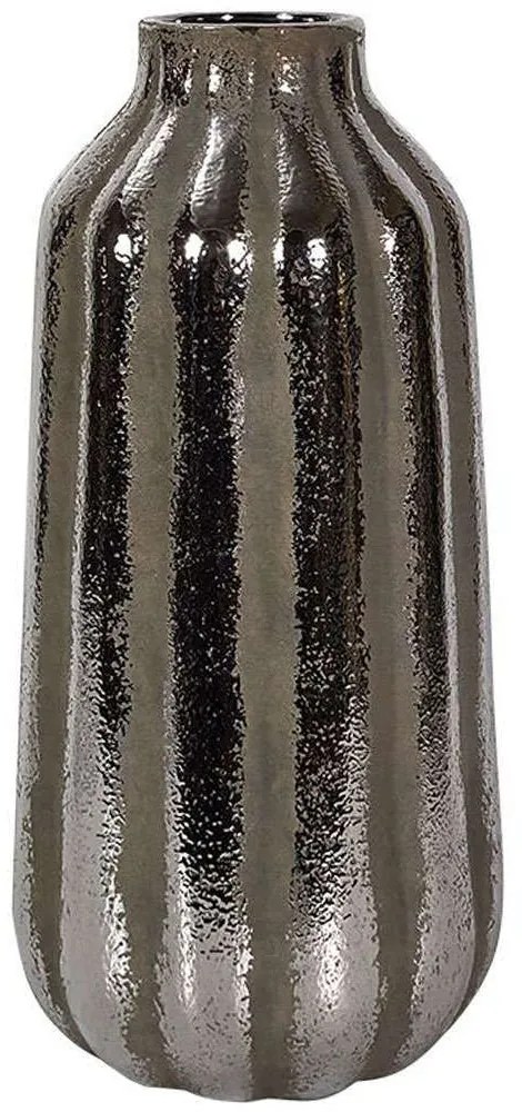 Βάζο Κεραμικό 0024-124-155 17x35cm Silver-Sand Ceramic