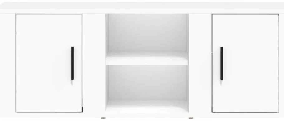 vidaXL Έπιπλο Τηλεόρασης Λευκό 100 x 31,5 x 35 εκ. Επεξεργασμένο Ξύλο