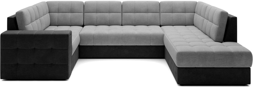 Γωνιακός καναπές Bale U-Gkri anoixto - mauro-Δεξιά - 299.00Χ198.00Χ82.00cm