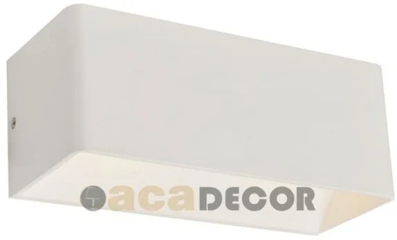 Απλίκα φωτιστικό ορθογώνιο LED μεταλλικό λευκό up-down L35037L ACA-L35037L-Λευκό L35037L