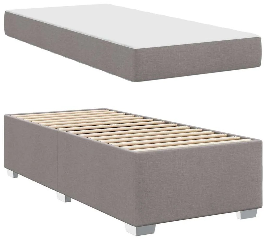vidaXL Σκελετός Κρεβατιού Άλλο Taupe 80 x 200 cm ύφασμα