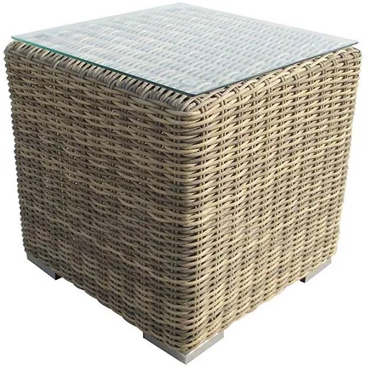 BLIUMIS wicker  τραπέζι κήπου βοηθητικο 045*045*045cm ALETTA 5072 G