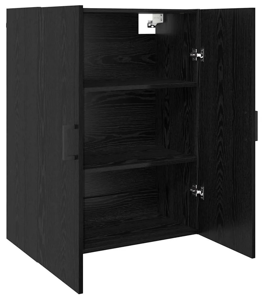 vidaXL Ντουλάπια Τοίχου 2 pcs Μαύρη δρυς 69.5 x 34 x 90 εκ.