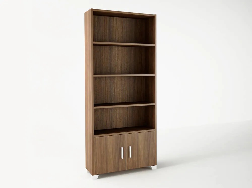 Intrahome Βιβλιοθήκη σε χρώμα καρυδί 75x30x180 Intrahomesa-00652320