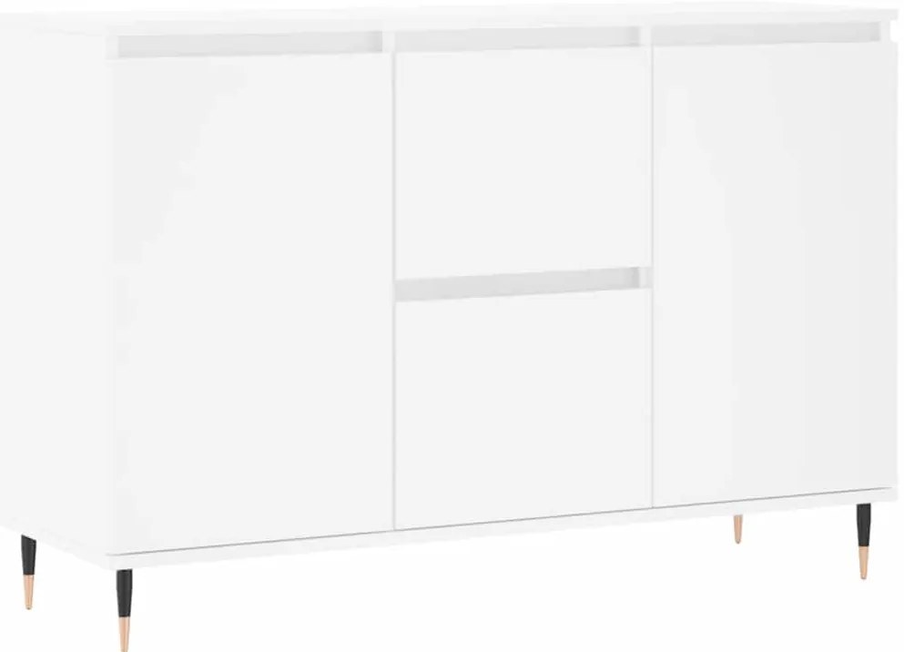 vidaXL Μπουφές Λευκός 101,5 x 35 x 70 εκ. από Επεξεργασμένο Ξύλο