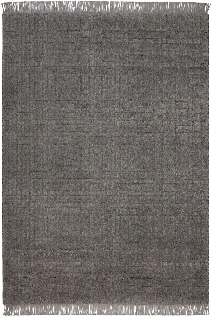 Χαλί Dorothea 1215A Dark Grey Βιοκαρπέτ 160X230cm