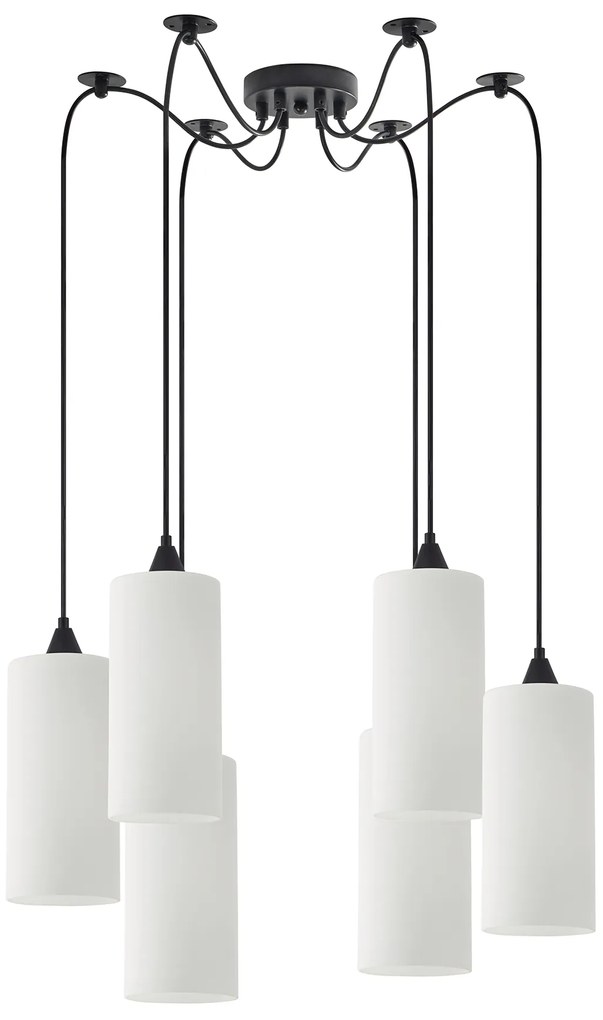 SE21-BL-4-BL6-GL3 ADEPT TUBE Pendant White Glass+