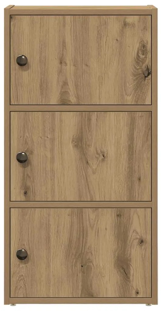 Βιβλιοθήκη Αρτισιανή Δρυς 40x24x77 εκ. Επεξ. Ξύλο - Καφέ