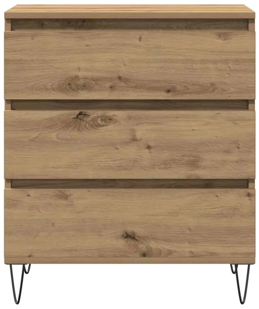 vidaXL Πλαϊνό γραφείο artisan δρυς 60 x 35 x 70 cm Επεξεργασμένο ξύλο