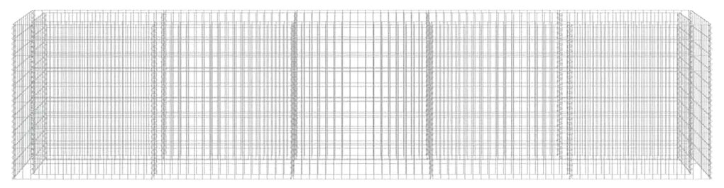 vidaXL Συρματοκιβώτιο-Γλάστρα Υπερυψωμένη 450x50x100 εκ. Γαλβ. Χάλυβας