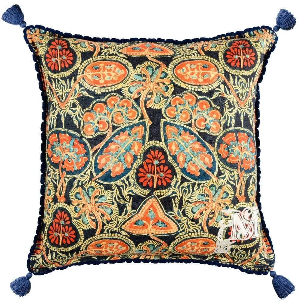 Μαξιλάρι Διακοσμητικό (Με Γέμιση) Heirloom LC40088 50x50 Blue-Orange MindTheGap 50Χ50 Feather