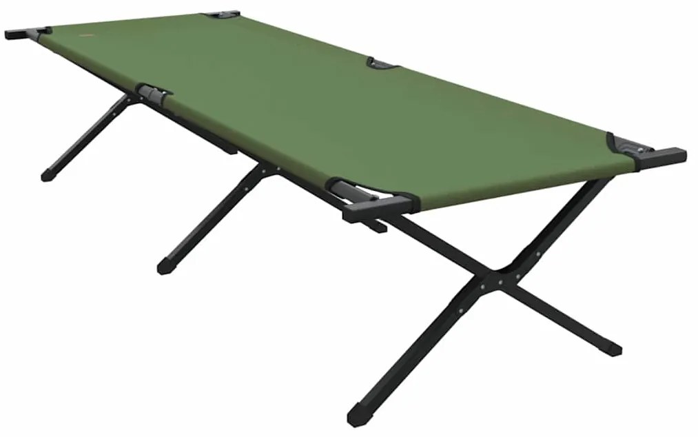vidaXL Αναδιπλούμενο Κρεβάτι Κάμπινγκ Πράσινο 210 x 80 x 46 εκ.