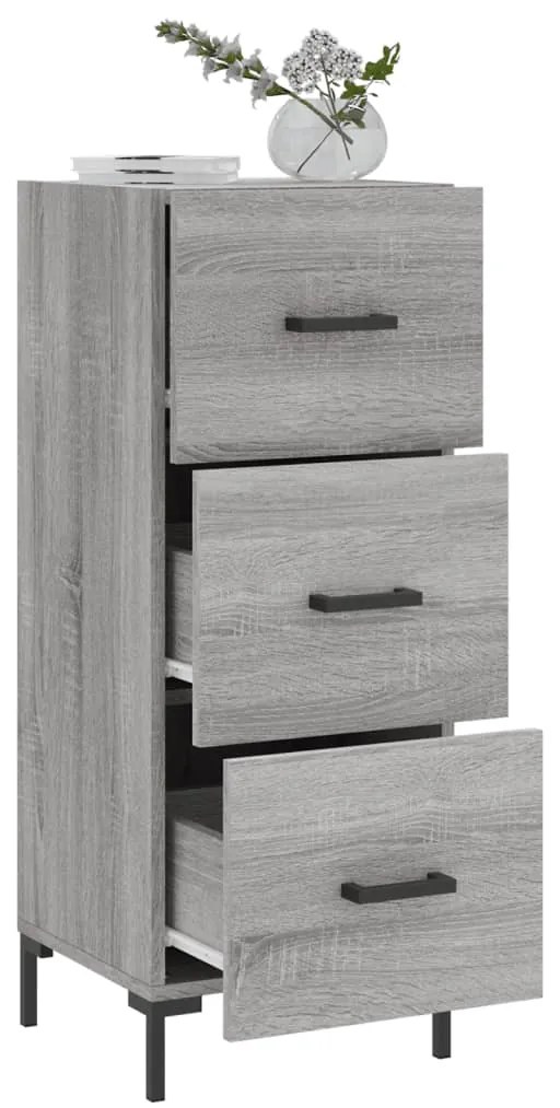 vidaXL Ντουλάπι Γκρι Sonoma 34,5x34x90 εκ. από Επεξεργασμένο Ξύλο