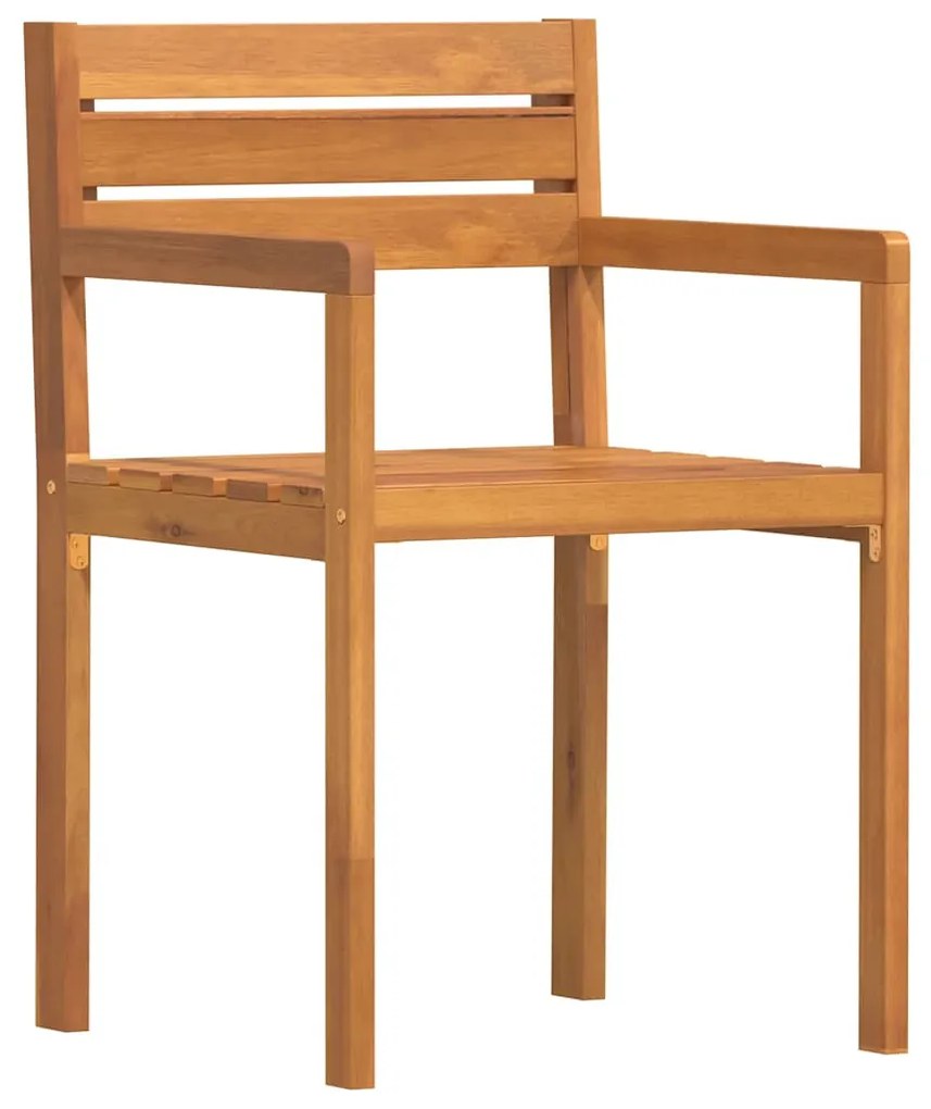 vidaXL Καρέκλες Κήπου 2 τεμ. 50x53x80 εκ. από Μασίφ Ξύλο Ακακίας