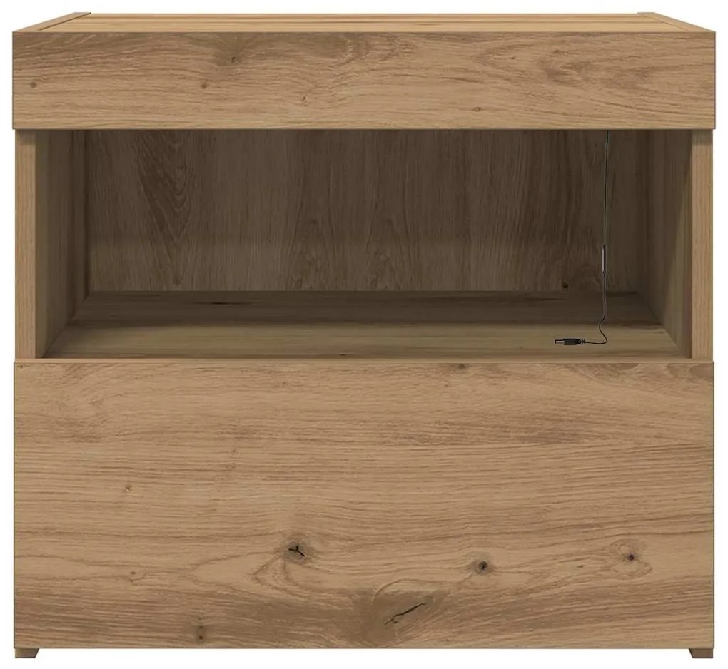 vidaXL Κομοδίνο Artisan Oak 50 x 40 x 45 cm Επεξεργασμένο ξύλο