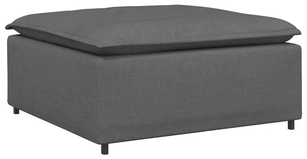 vidaXL Υποπόδιο Καναπέ Σκούρο Γκρι 100 x 100 x 48 εκ.