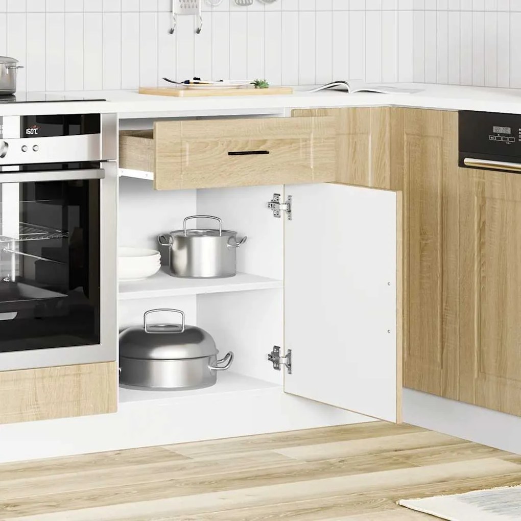 vidaXL ντουλάπι βάσης κουζίνας Porto Δρυς sonoma κατασκευασμένο ξύλο