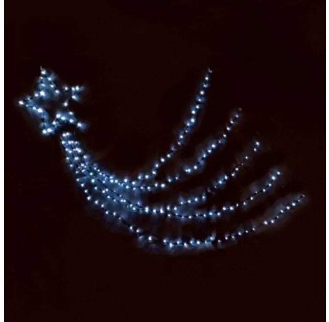 Χριστουγεννιάτικο Αστέρι με ουρά με 150 LED IP44 SHOOTING STAR ACA-X081502225-Λευκό X081502225