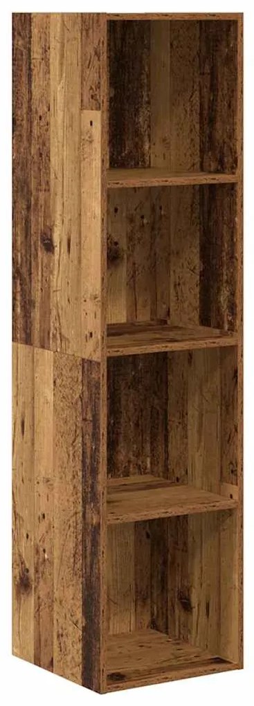 vidaXL Σετ Τηλεοπτικού Κάδου 3 pcs Παλαιό ξύλο 37 x 37 x 142.5 εκ