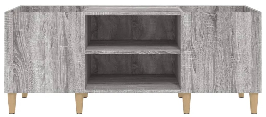 vidaXL Δισκοθήκη Γκρι Sonoma 121 x 38 x 48 εκ. από Επεξεργασμένο Ξύλο