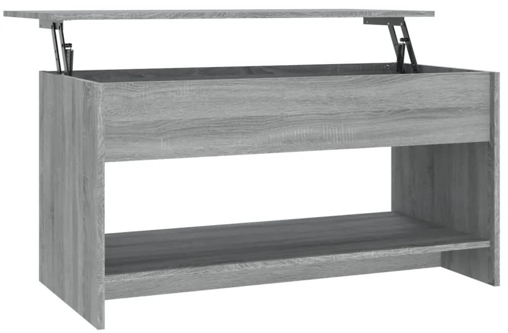 vidaXL Τραπεζάκι Σαλονιού Γκρι Sonoma102x50x52,5 εκ.Επεξεργασμένο Ξύλο