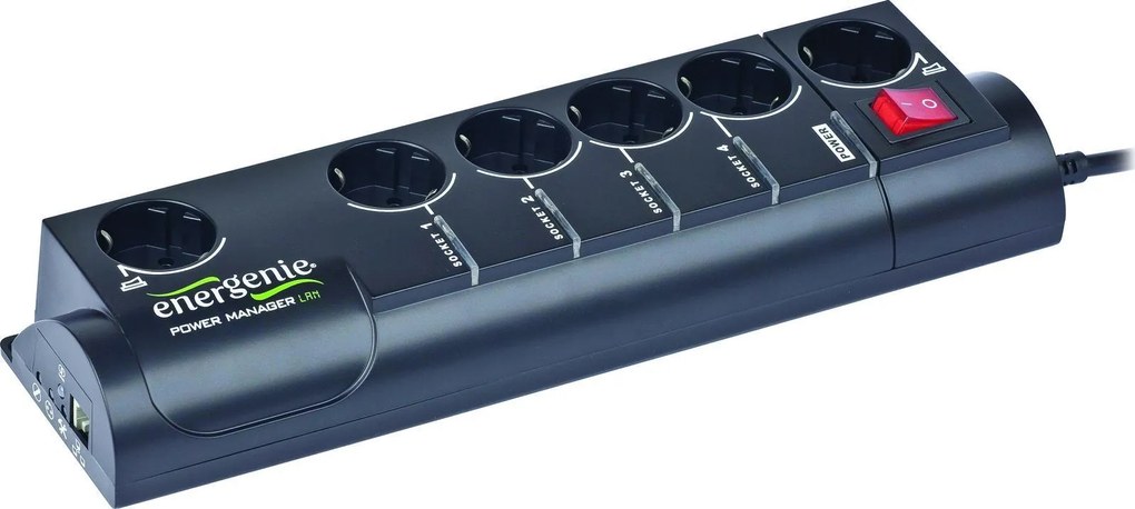 ENERGENIE PROGRAMMABLE SURGE PROTECTOR WITH LAN INTERFACE 4 SOCKETS