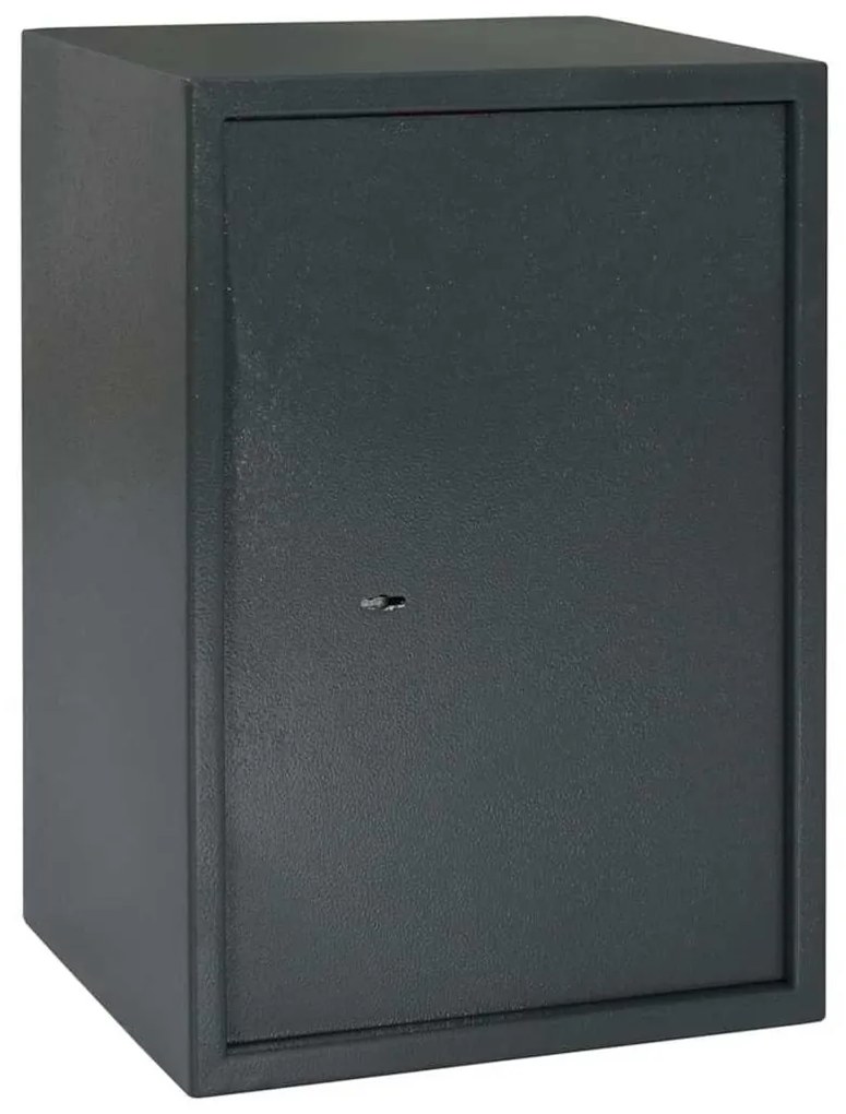 Χρηματοκιβώτιο με κλειδαριά Σκούρο γκρι 35 x 31 x 50 εκ. Ατσάλι