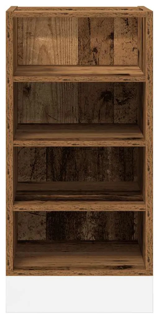 vidaXL Κάτω ντουλάπι Riga Παλιό ξύλο 40x44,5x81,5 cm