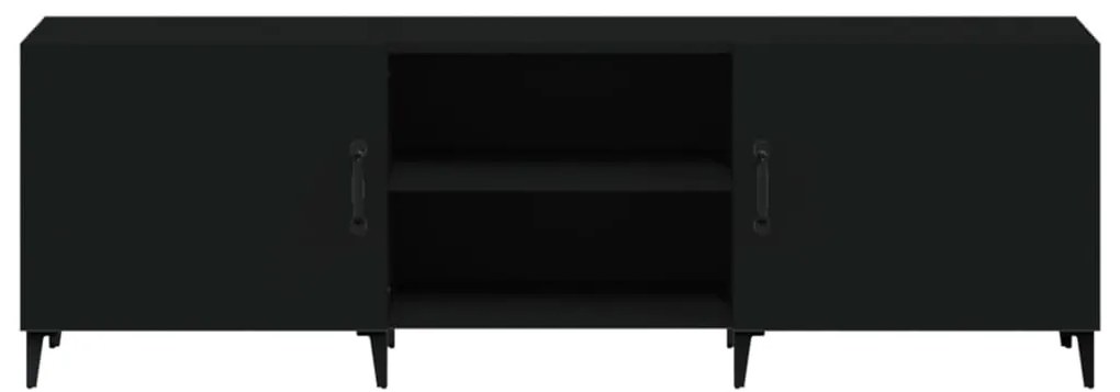 vidaXL Έπιπλο Τηλεόρασης Μαύρο 150x30x50 εκ. Επεξεργασμένο Ξύλο