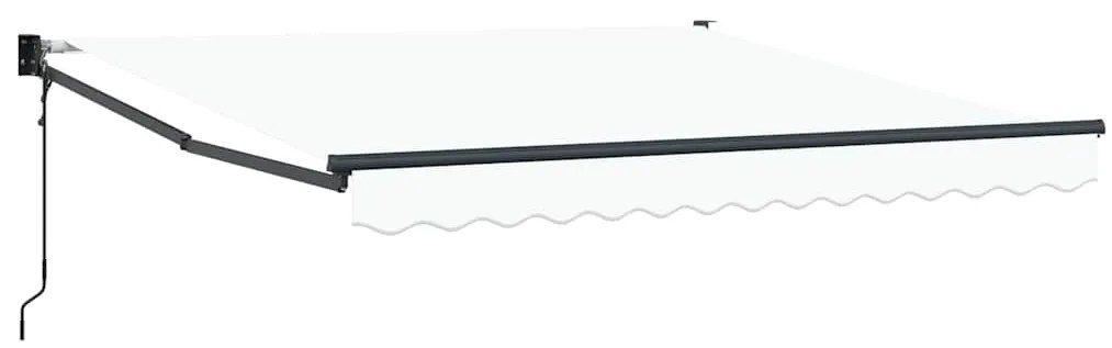 vidaXL Αυτόματη Αναδιπλούμενη Τέντα Λευκή 350x250 εκ
