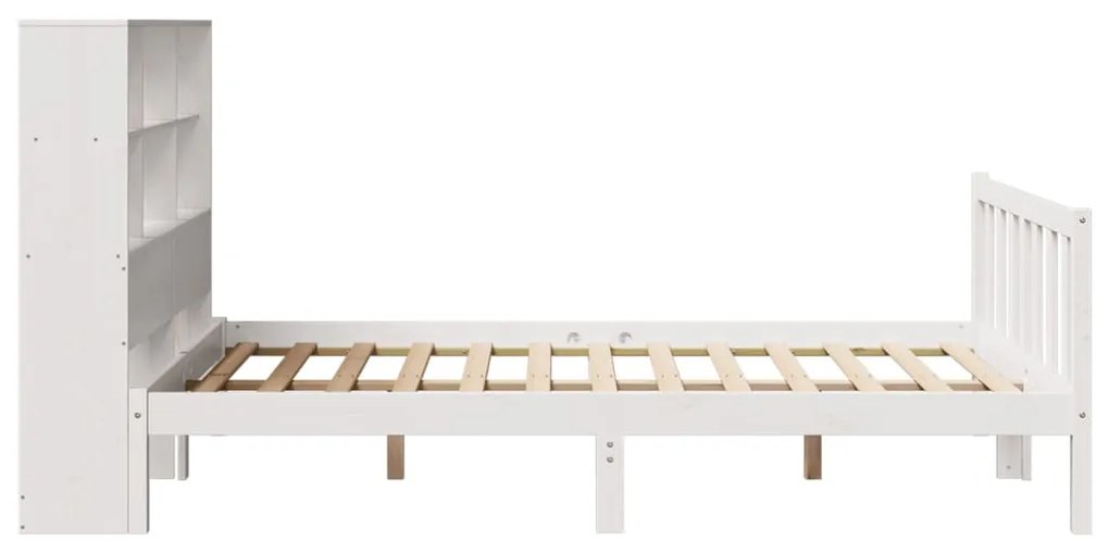 vidaXL Κρεβάτι Βιβλιοθήκη Χωρίς Στρώμα 120x190 εκ Μασίφ Ξύλο Πεύκου