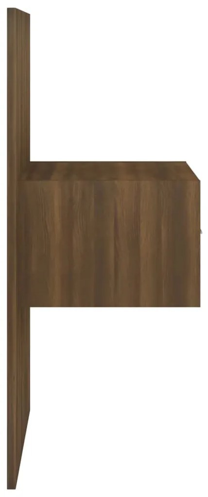 vidaXL Κομοδίνο Επιτοίχιο Καφέ Δρυς