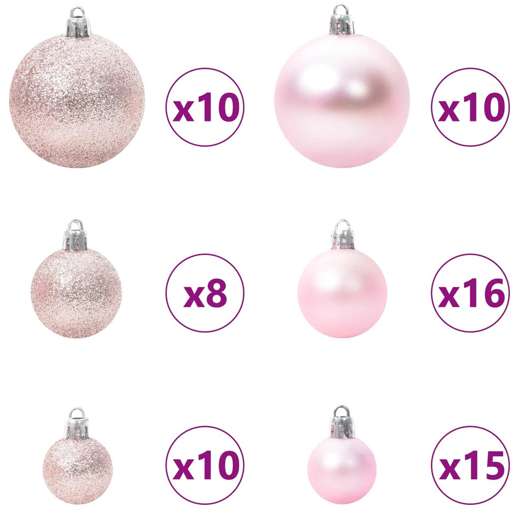 vidaXL Τεχνητό Χριστουγεννιάτικο Δέντρο Λευκό 240 cm PVC και Ατσάλι