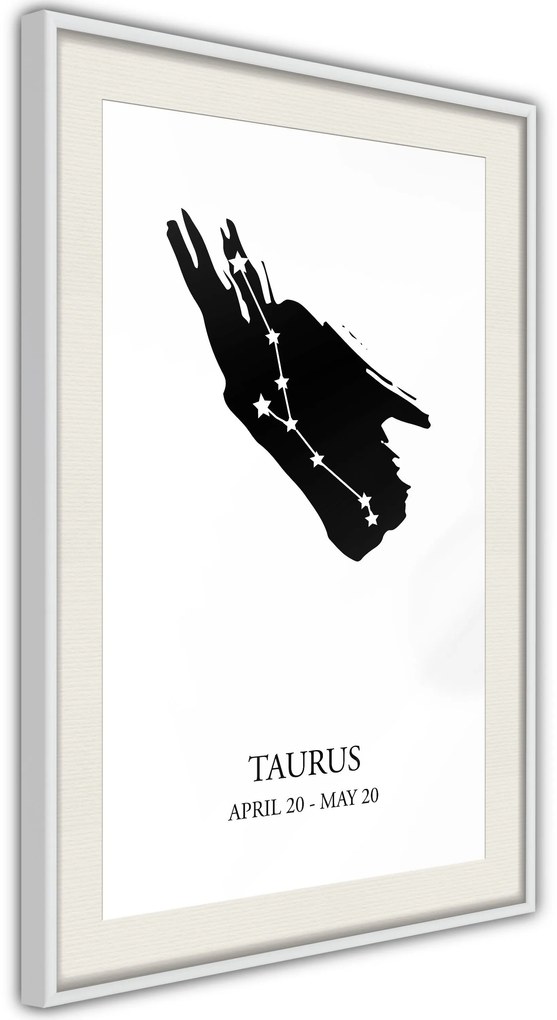 Αφίσα - Zodiac: Taurus I - 20x30 - Χρυσό - Με πασπαρτού