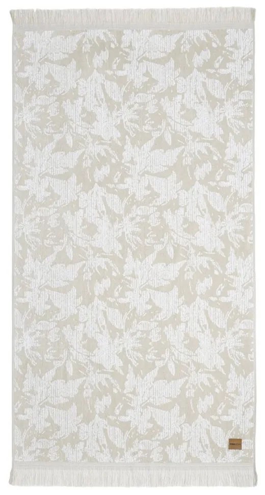 Πετσέτα Θαλάσσης Wild Coast Jacquard Beige Nima Θαλάσσης 90x160cm 100% Βαμβάκι