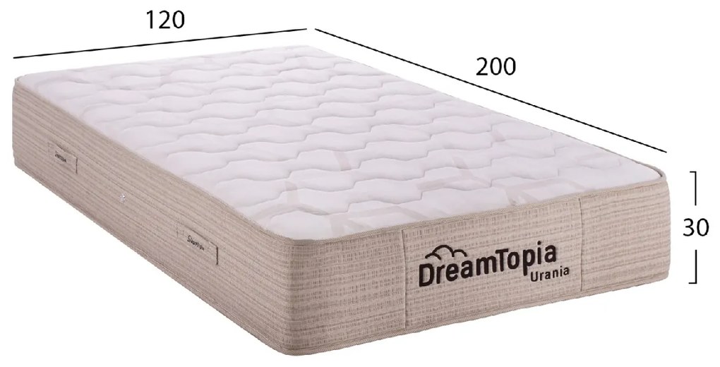 ΣΤΡΩΜΑ DREAMTOPIA URANIA HM659.120 POCKET SPRING 120X200x30Y εκ.