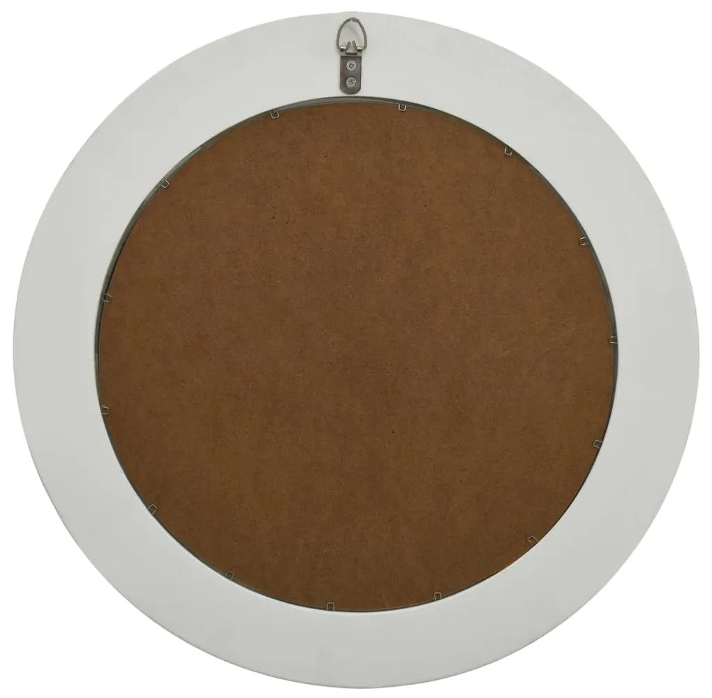 vidaXL Καθρέφτης Τοίχου με Μπαρόκ Στιλ Λευκός 50 εκ.