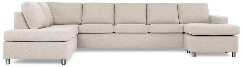 Γωνιακός Καναπές Scandinavian Choice C157, Ανοιχτό καφέ, 344x199x80cm