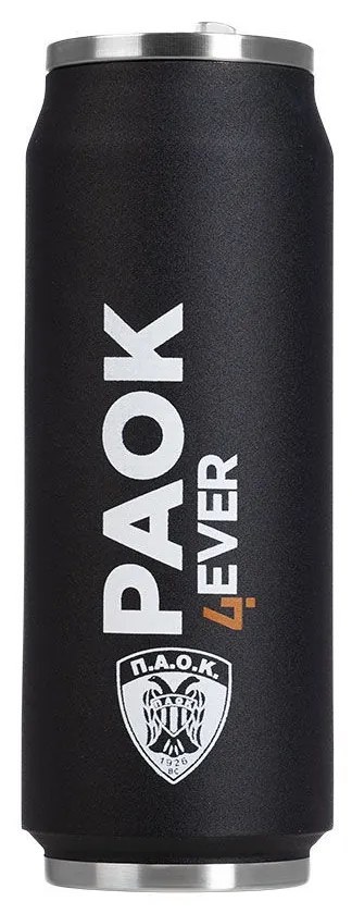 Θερμός Ανοξείδωτος Paok BC Μαύρο Estia 500ml 00-13783