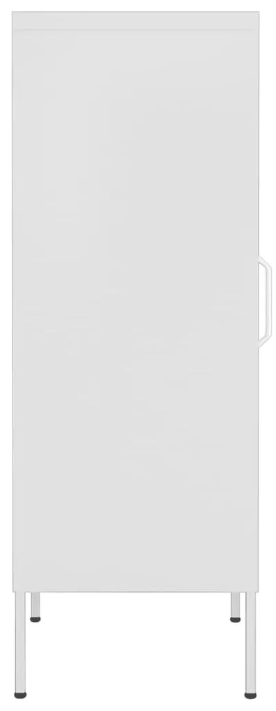 vidaXL Ντουλάπι Αποθήκευσης Λευκό 42,5x35x101,5 εκ. από Ατσάλι